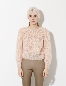 maiami - pleated - sweater - nude