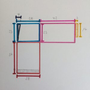 Skizze Wollverbrauch Rechtecke