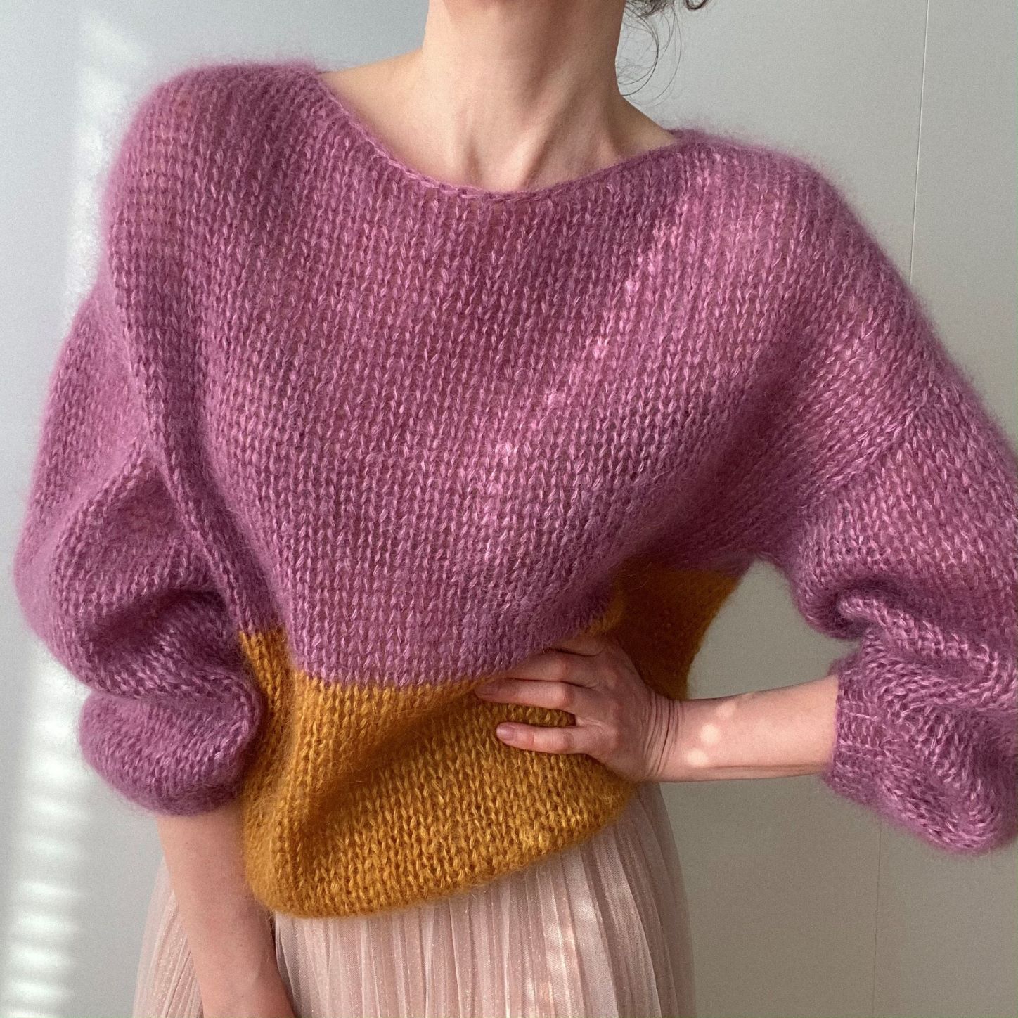 lotilda-knitting-pattern-boxy-mohair-oversize-sweater-1a LOTILDA Knitting Pattern: MARTA Jumper – Boxy Oversized Sweater – Knit Your Own Sweater