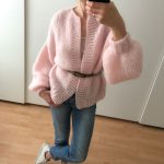 Strickanleitung MARTA Cardigan - Oversize Strickjacke mit Ballonärmel