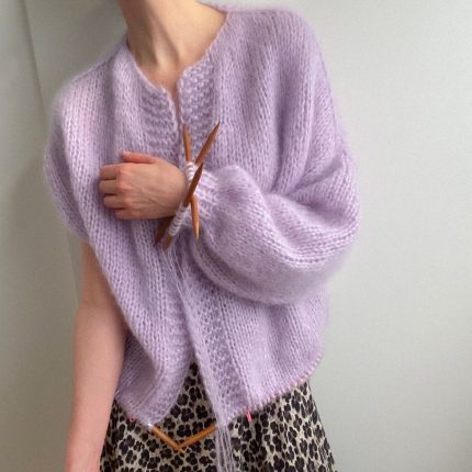 Strickanleitung MARTA Cardigan - Oversize Strickjacke mit Ballonärmel