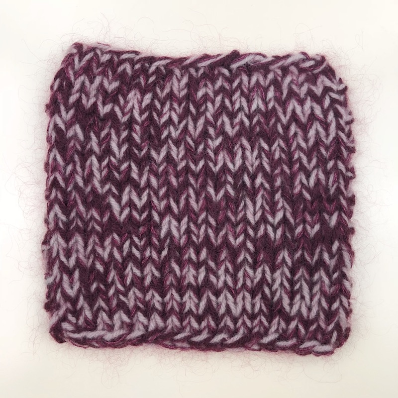 Meliert Stricken mit Lamana Como und Premia - Bordeaux