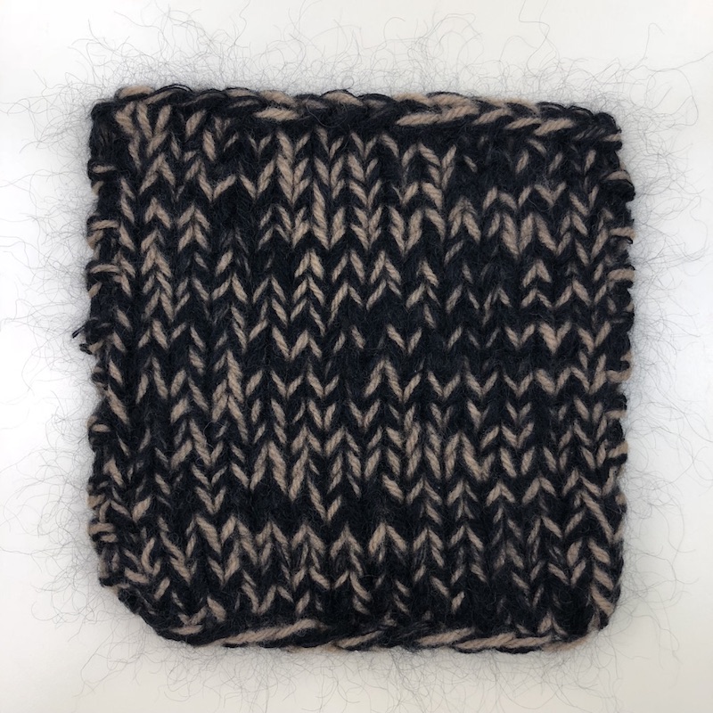 Meliert Stricken mit Lamana Como und Premia - Schwarz