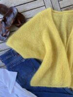 MIKA Summer Cardigan aus Mohair-Seide in Gelb