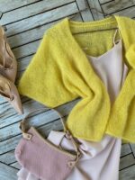 MIKA Summer Cardigan aus Mohair-Seide in Gelb