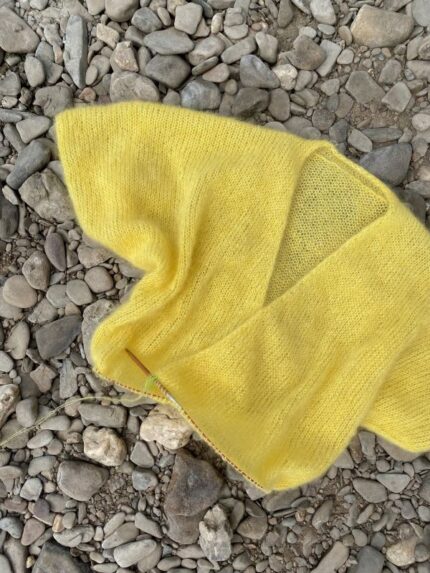 MIKA Summer Cardigan aus Mohair-Seide in Gelb